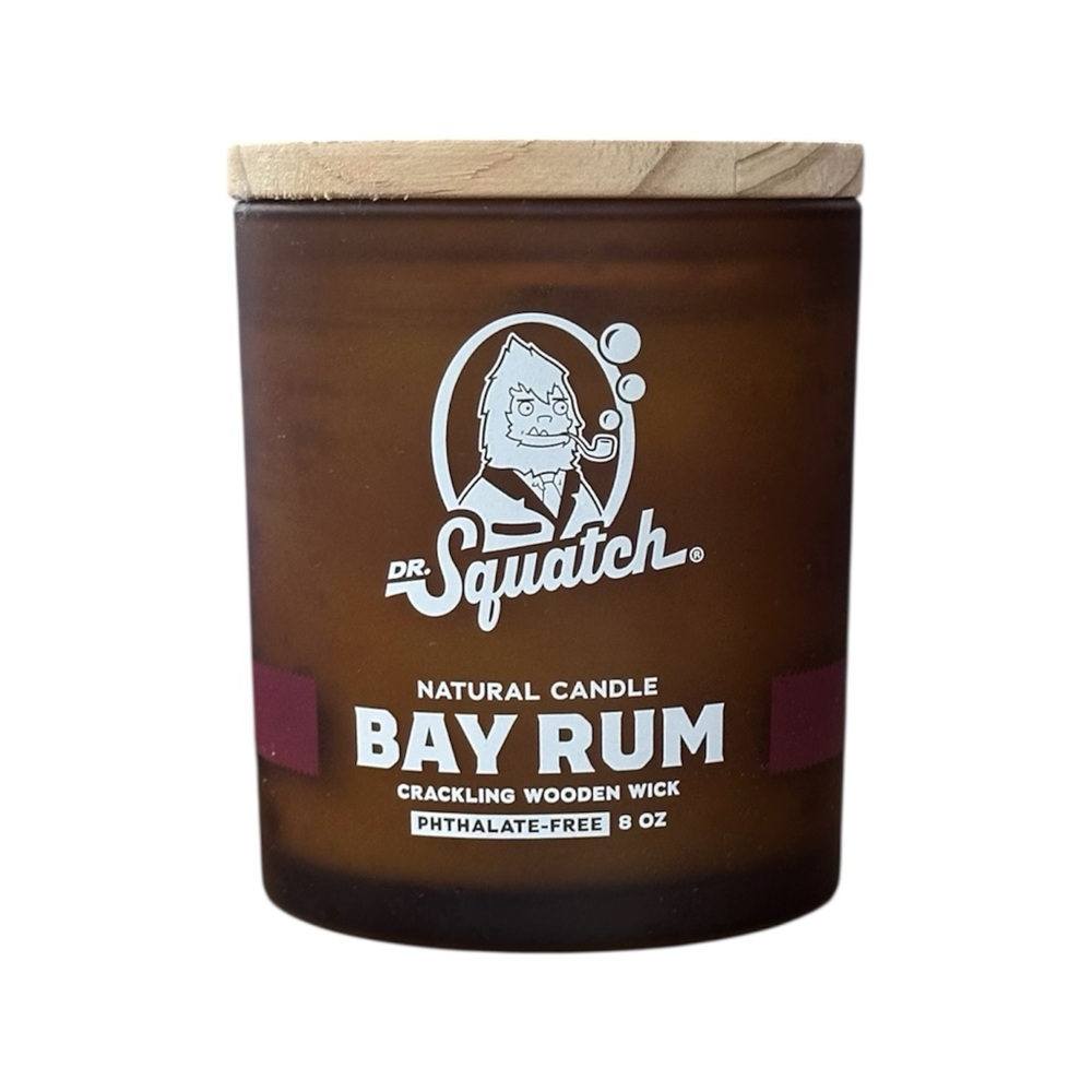 Dr Squatch Bay Rum Wooden Wick Candle